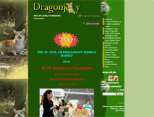 Tablet Screenshot of dragonjoycorgis.com